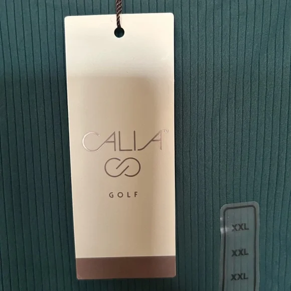 Calia xxl rib sleeveless top. Deep aqua - Picture 3 of 3